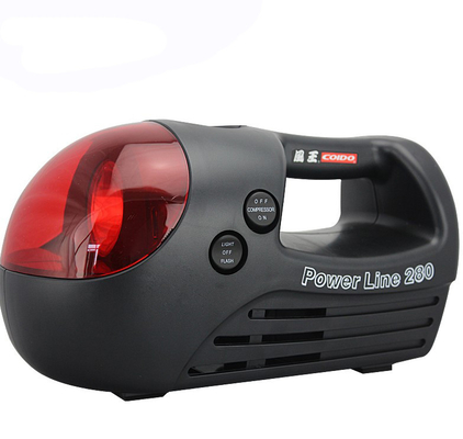 Черный и красный портативный компрессор воздуха на автомобиль 3 в одном типе 12v 280 Psi