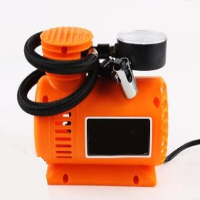 Оранжевая автоматическая портативная машинка компрессора воздуха, пластиковый пневматический насос 250psi для автошин автомобиля