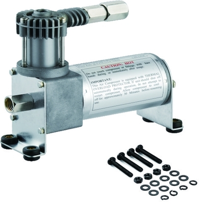 Одиночный насос подвеса воздуха 120psi Chrome шланг YURUI 6273R руководства 12 вольт нержавеющий