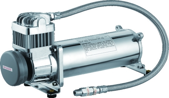 Компрессор воздуха 12v автомобиля 200PSI одиночный Chrome, подвес езды воздуха для тележек