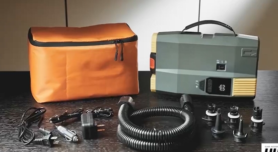 AC110-220V электрический цифровой насос питания DC 12V с литийным аккумулятором для надувания доски для гребли