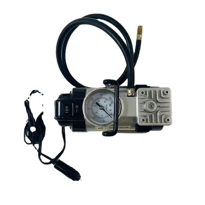 Металлический воздушный компрессор с светодиодным фонарем