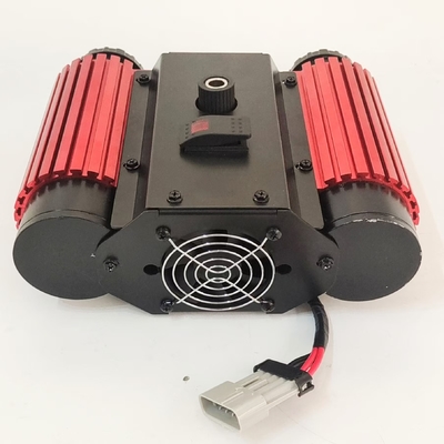 Двухцилиндровый автомобильный воздушный насос тяжеловесный внедорожный нагнетательный автомобильный воздушный компрессор