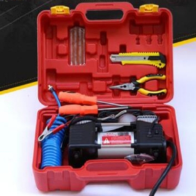 Серебряные удары воздуха компрессора воздуха 12v компрессоров воздуха корабля портативные электрические для тележек