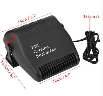 ABS DC12V портативный обогреватель для автомобилей с функцией вентилятора и нагревателя