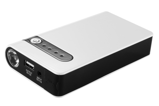 12V портативный пусковое устройство с аккумулятором 11000 мАч и светодиодным фонариком