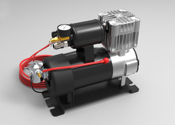 Тяжелый металлический автомобильный воздушный компрессор Dc12v/24v для грузовика с крокодиловой сцепкой