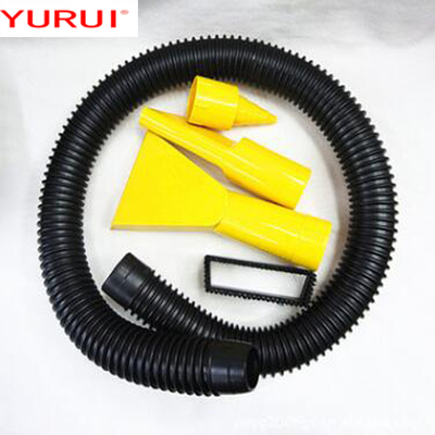 Желтый портативный пылесос ABS DC12v с гибким влажным и сухим