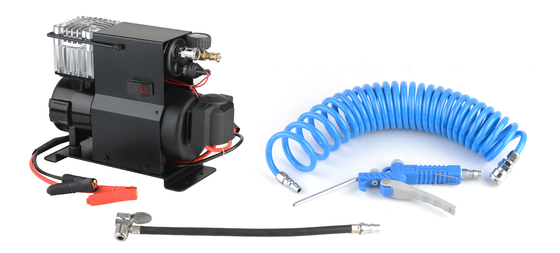 Тяжелый DC12V/24V металлический автомобильный воздушный компрессор для надувания грузовиков